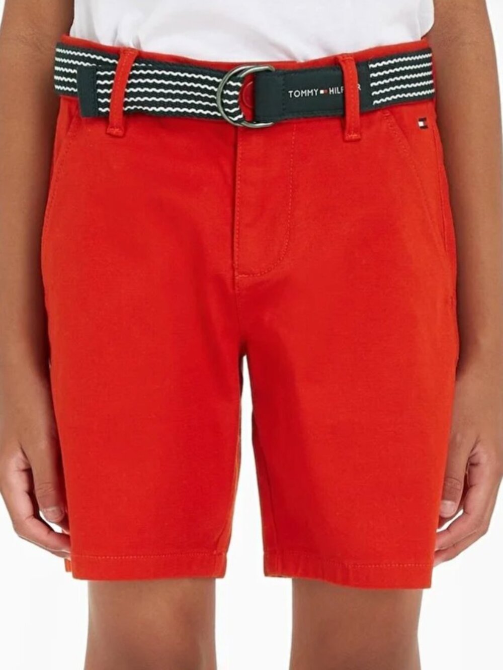 Tommy Hilfiger Red Shorts with Belt Youth Size 14
